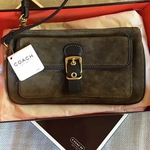 Coach Bags - Coach Brown Suede Wristlet NWT Coach Bags - Coach Brown Suede Wristlet NWT